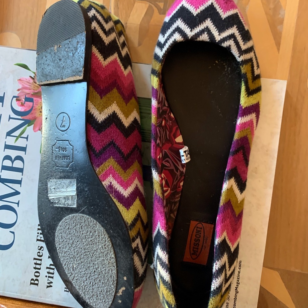 Ballet flats by Missoni, vintage